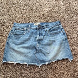 Madewell denim skirt